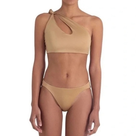 New!Baobab Collection Taki One shoulder Bikini Top in Treasure - Picture 3 of 10